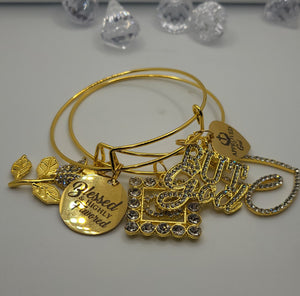 3pc Bangle adjustable Set (Gold)