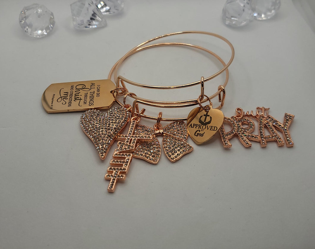 3pc Bangle adjustable Set (Rose Gold)