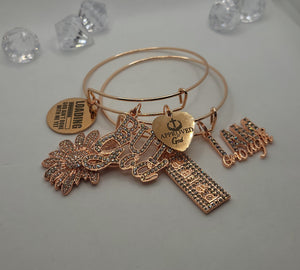 3pc Bangle adjustable Set (Rose Gold)