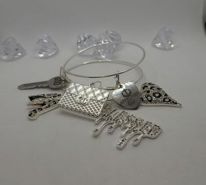 3pc Bangle adjustable Set (Silver)