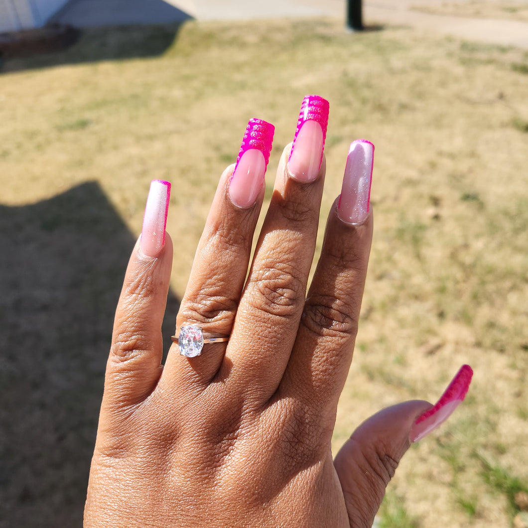 Silver diamond ring