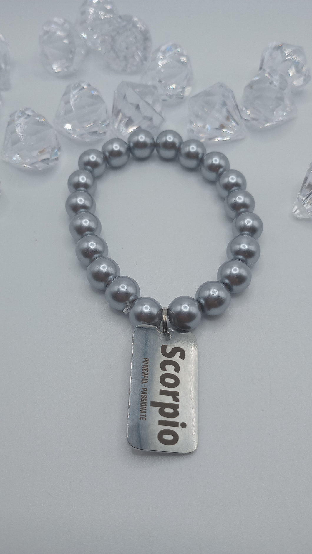 1pc Silver Zodiac Sign Bracelet