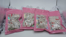 Load image into Gallery viewer, 10pc Luxury Non-Designer Silver charm Bling Mix bag