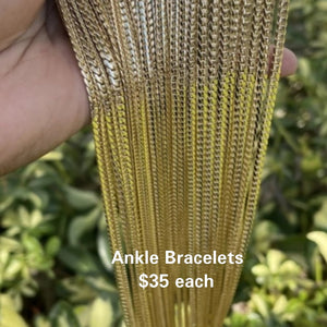 Gold filled Ankle Bracelets 1pc