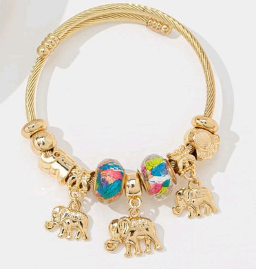 Elephant adjustable bangle