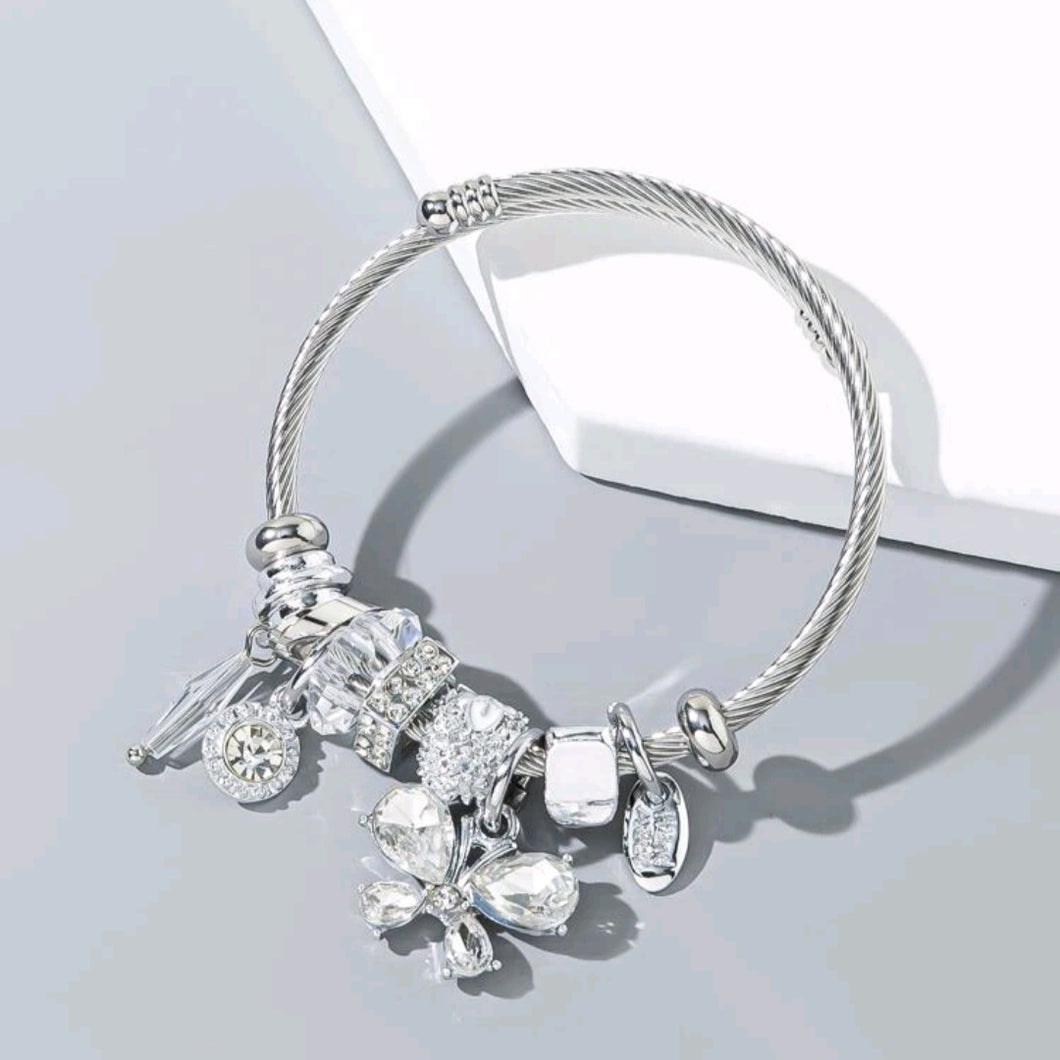 Silver Adjustable bangle