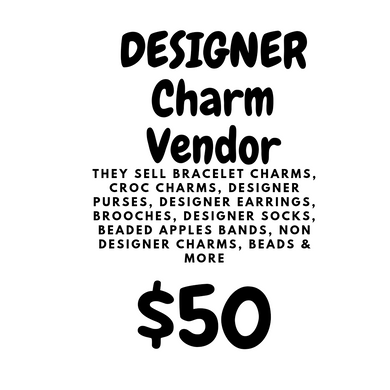 Designer charm vendor