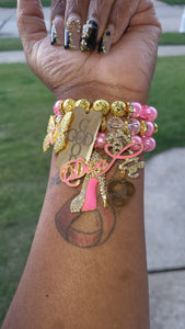 God is good (Breast Cancer Bracelet) 3pc Set