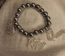 Load image into Gallery viewer, Metal Silver Bracelet 1pc (individual Bracelet) comes with 3 charms