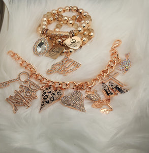 3pc set plus adjustable link bracelet