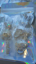 Load image into Gallery viewer, 10pc Luxury Non-Designer Silver charm Bling Mix bag