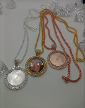 Load image into Gallery viewer, Customized Double-Sided Photo Necklace Personalized
