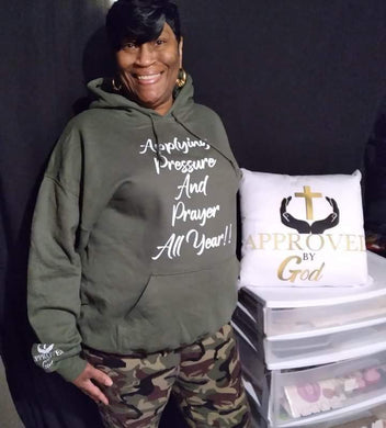 Applying Pressure Hoodie Army Green