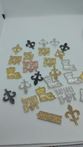 Who Dat Charms 5pc