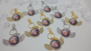 Photo Necklace or Keychain Wings