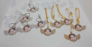 Photo Necklace or Keychain Wings