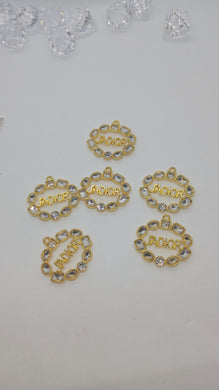 6pc Gold Charms