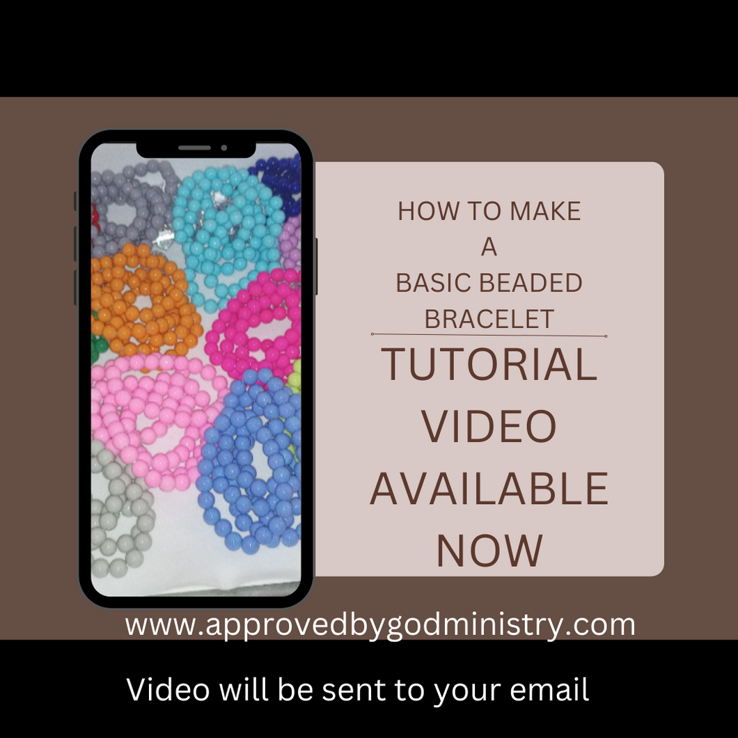 (Part 1)How to make a Basic Beaded Bracelet Video Tutorial